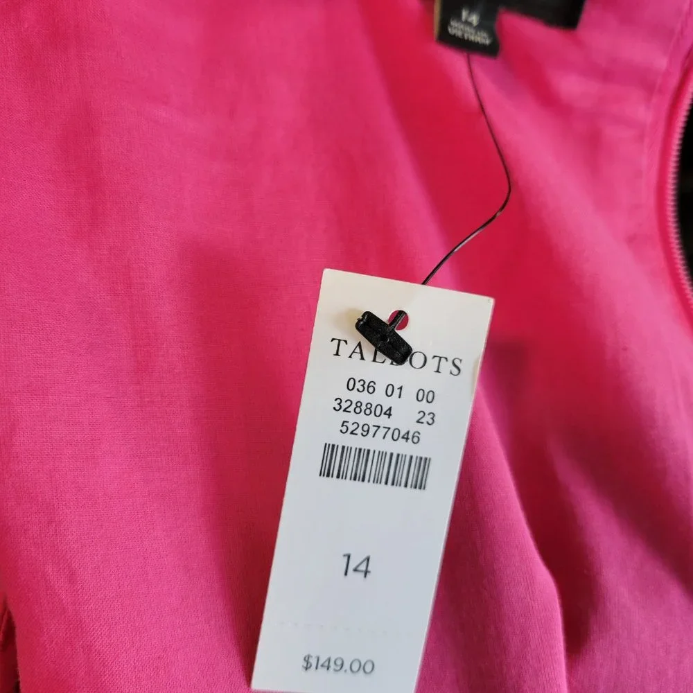 Talbots Pink Floral Midi Dress - Picture 7 of 7